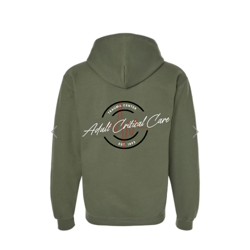 Hoodie Zip-up Jacket- Unisex w/ Embroidery